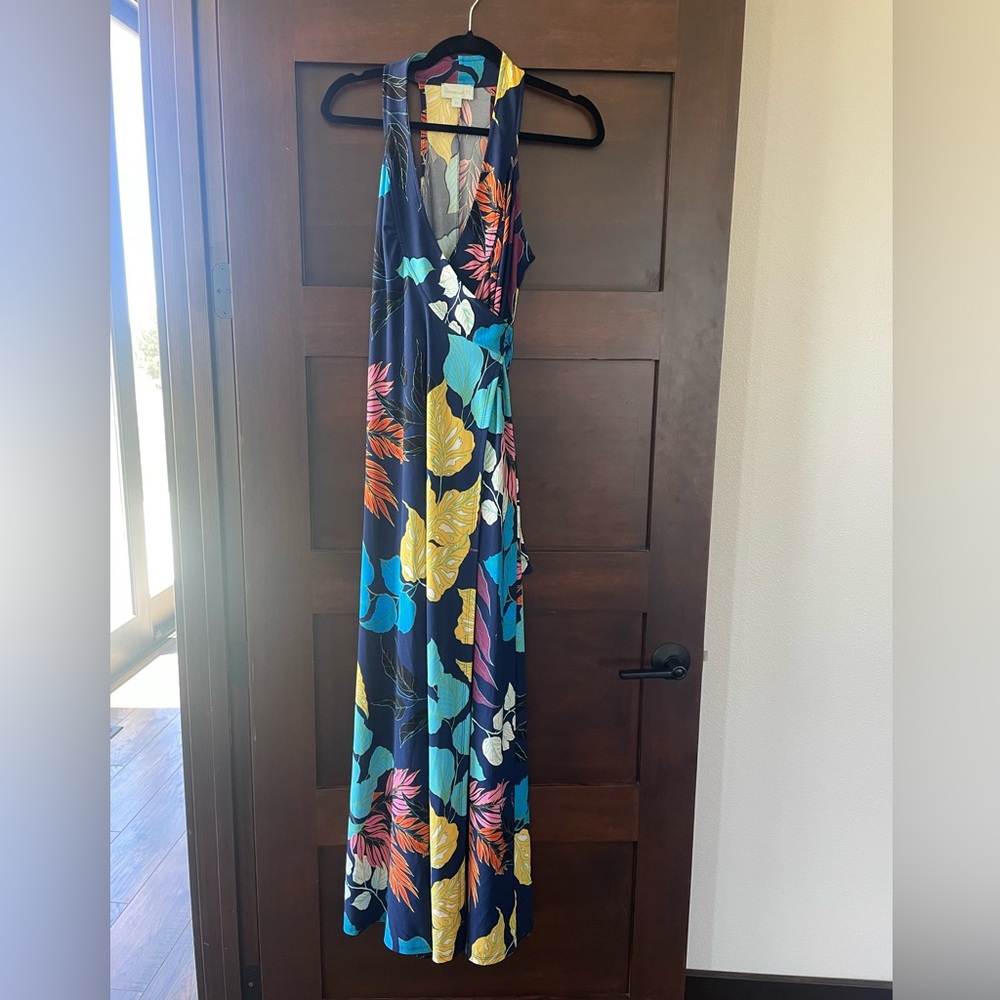 VERONICA M size Medium maxi wrap dress